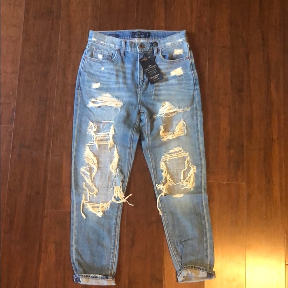 Lucky Brand Bridgette High Rise Super Distressed